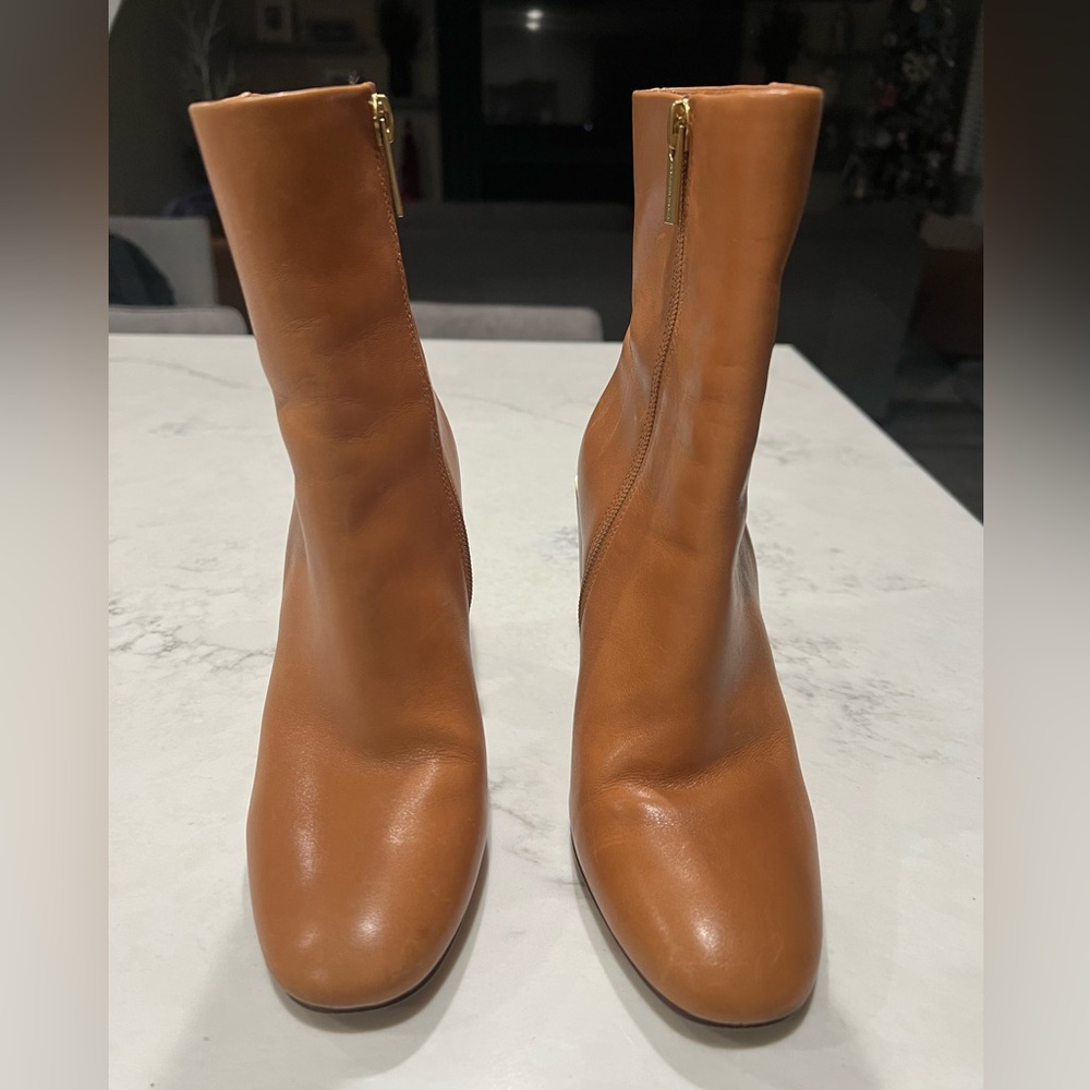 Vince Camuto Tan/Camel Leather Heeled Boots